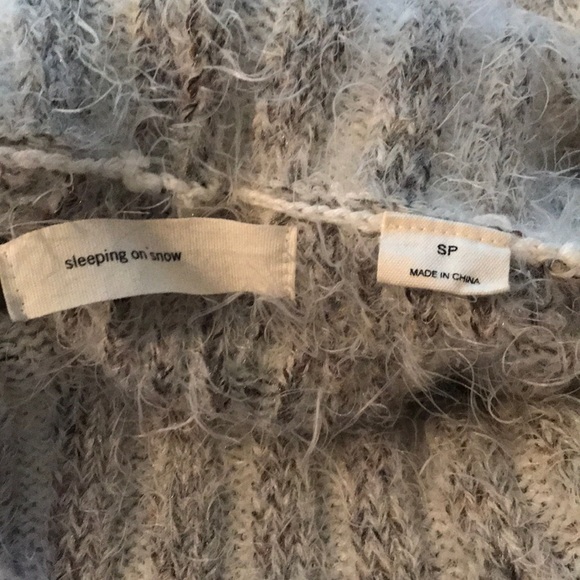 Anthropologie Sleeping on Snow Eyelash Turtleneck Sweater Dress Small Petite - Picture 7 of 16